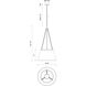 Alora Mood Speakeasy 1 Light 18 inch Matte Black and White Linen Pendant Ceiling Light