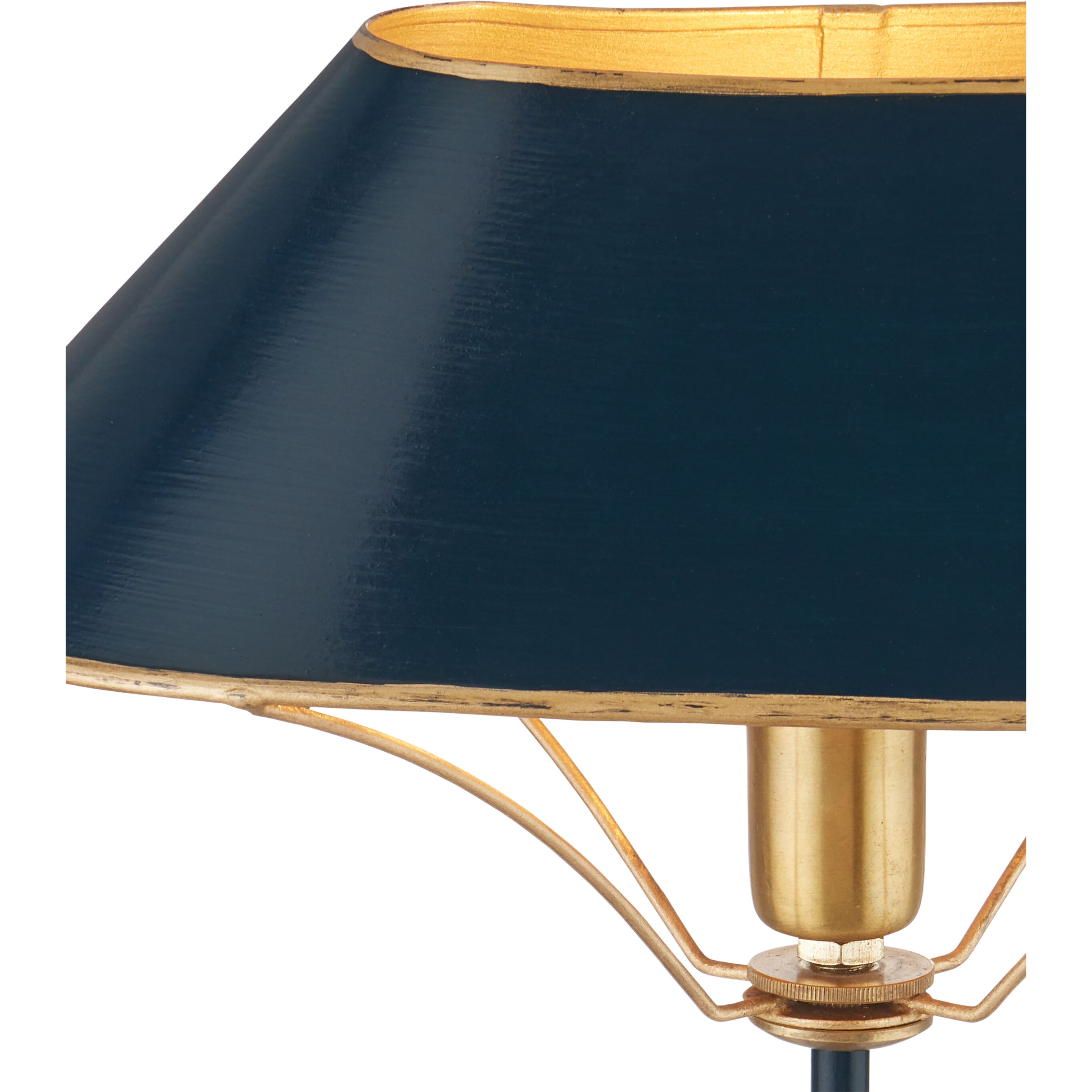 Daphne 16.5 inch 60 watt Navy/Gold Table Lamp Portable Light