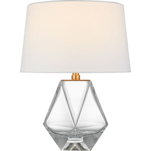 Chapman & Myers Gemma 16.5 inch 15 watt Clear Glass Table Lamp Portable Light, Small