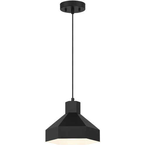 Poly LED 11 inch Matte Black Pendant Ceiling Light
