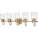 Kinsley 5 Light 35 inch Heirloom Gold Bath Vanity Wall Light in Heritage Gold