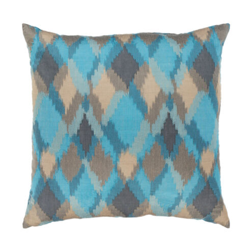 Camila 20 X 20 inch Aqua/Teal/Sage/Dark Green/Taupe Pillow Kit, Square