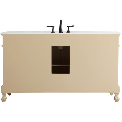Danville 60 X 21 X 36 inch Light Antique Beige Vanity Sink Set