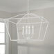 Grady 4 Light 27.5 inch Textured White Pendant Ceiling Light