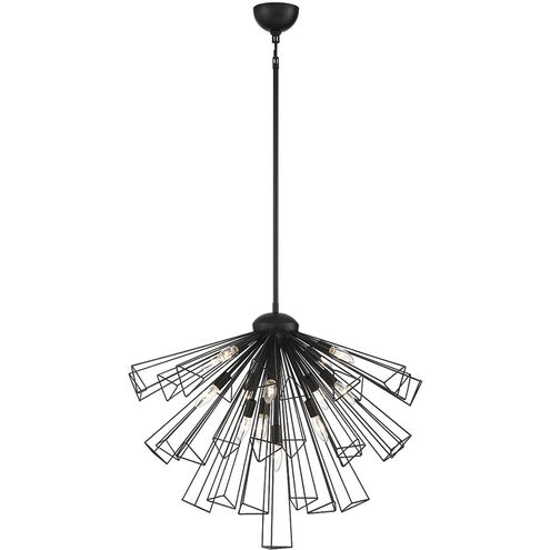 Dendelio 13 Light 30 inch Black Chandelier Ceiling Light