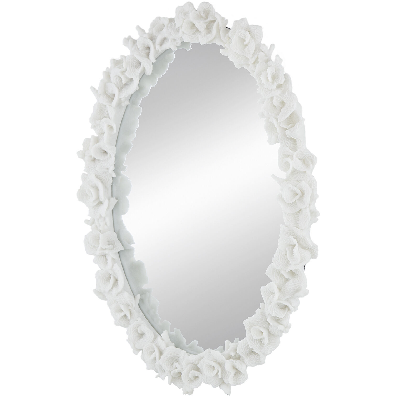 Anita 35.4 X 27.6 inch White Wall Mirror