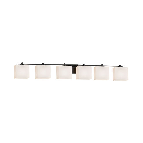 Fusion 55.5 inch Matte Black Bath Bar Wall Light