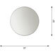 Cadre 30 X 30 inch Brushed Nickel Backlit Wall Mirror