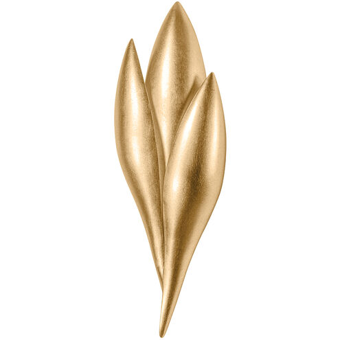 Rose 1 Light 6.25 inch Vintage Gold Leaf Wall Sconce Wall Light