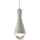 Radiance Collection - Erlen 1 Light 4.75 inch Carrara Marble and Antique Brass Pendant Ceiling Light in Replaceable Bulb, White, Form+Finish+Function