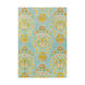 Technicolor 90 X 60 inch Aqua/Teal/Bright Yellow/Coral/Dark Green/Butter Rugs, Rectangle