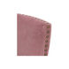 Upholstered Dark Brown/Brass Dining Chair in Pink