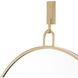 Stopwatch 33.25 X 30 inch Gold Accent Wall Mirror, Varaluz Casa