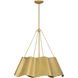 Waveform 4 Light 26 inch Legacy Brass Pendant Ceiling Light