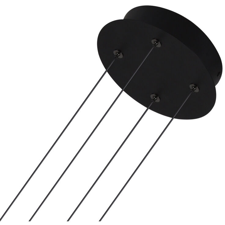 Artisan Collection/GENOA Series 24 inch Black Pendant/Chandelier Ceiling Light