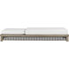 Emoto Pearl and Aged Bronze and Willow Outdoor Chaise