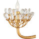 Agave Americana 22 Light 42 inch Dark Contemporary Gold Leaf Chandelier Ceiling Light, Marjorie Skouras Collection