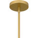 Wisp 1 Light 14.5 inch Light Gold Pendant Ceiling Light