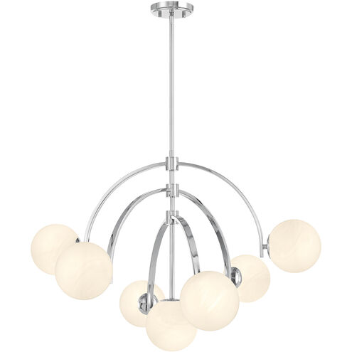 Marias 7 Light 32 inch Polished Chrome Chandelier Ceiling Light
