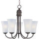 Logan 5 Light 20 inch Oil Rubbed Bronze Single-Tier Chandelier Ceiling Light