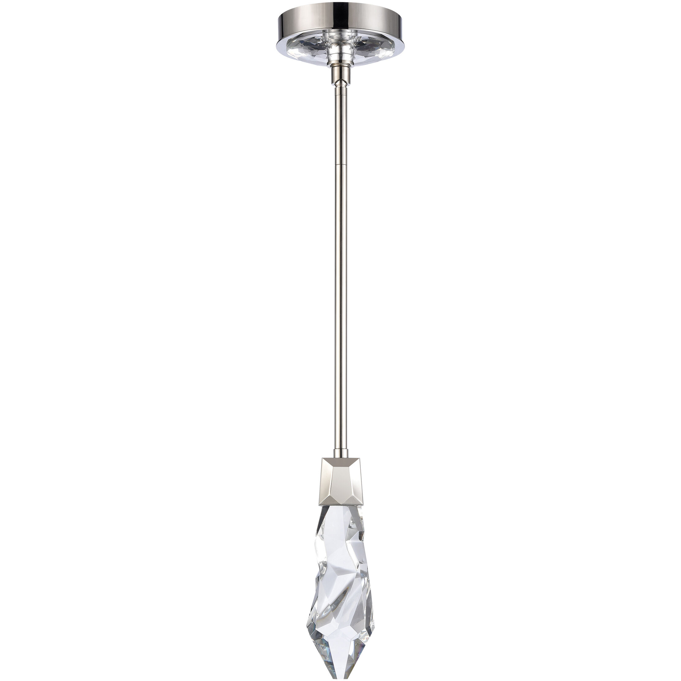 Angelus 1 Light 5.5 inch Polished Nickel Mini Pendant Ceiling Light