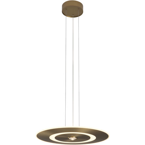 Nebula LED 21.5 inch Antique Brass Pendant Ceiling Light