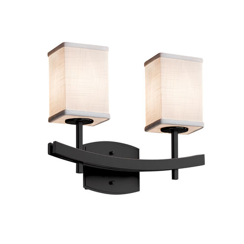Textile LED 15.5 inch Dark Bronze Bath Bar Wall Light