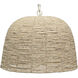 High 1 Light 22 inch Natural Pendant Ceiling Light