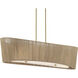 Key Largo 4 Light 45 inch Soft Brass Linear Chandelier Ceiling Light