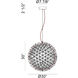 Manhattan Series LED 30 inch Chrome Chandelier Ceiling Light