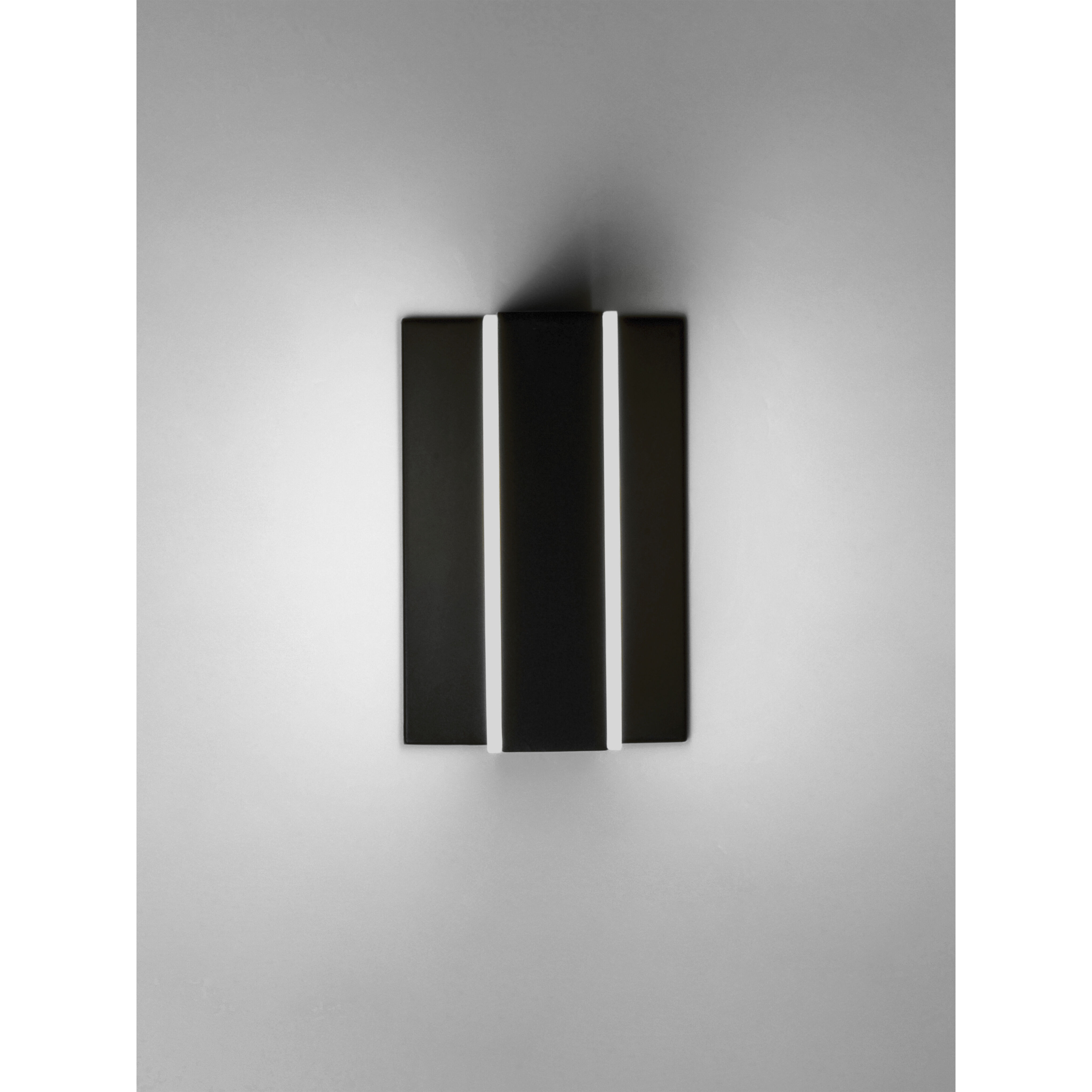 Omni LED 7.25 inch Black Bath Vanity Light Wall Light