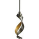 Folio 1 Light 5.7 inch Dark Smoke Mini Pendant Ceiling Light