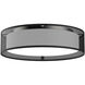 Dalton LED 16 inch Black Organza Flush Mount Ceiling Light