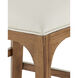Inga 34 inch Morel Brown and Brushed Brass and Endurance Sand Counter Stool