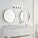 De-Lovely 4 Light 24 inch Chrome Bath Vanity Wall Sconce Wall Light
