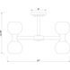 Artemis 10 Light 21 inch Matte Black Semi Flush Mount Ceiling Light