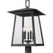 Rainer 5 Light 27.5 inch Black Outdoor Post Mounted Fixture in G9