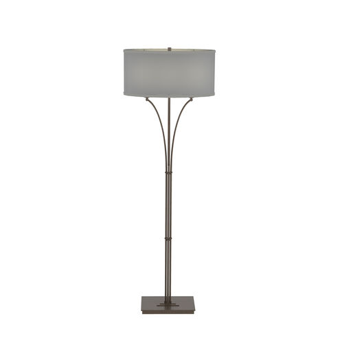 Formae 58 inch 100.00 watt Bronze Floor Lamp Portable Light in Medium Grey