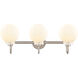 Olivia LED 27.38 inch Satin Nickel Bath Vanity Light Wall Light