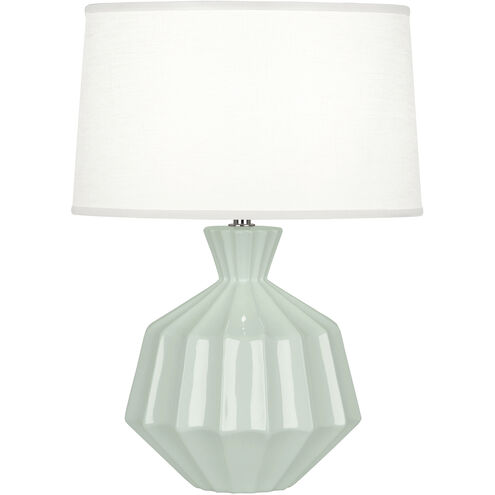 Orion 17.63 inch 60.00 watt Celadon Accent Lamp Portable Light, Polished Nickel Accents