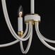 Charlton 5 Light 26 inch Weathered White and Gold Leaf Chandelier Ceiling Light