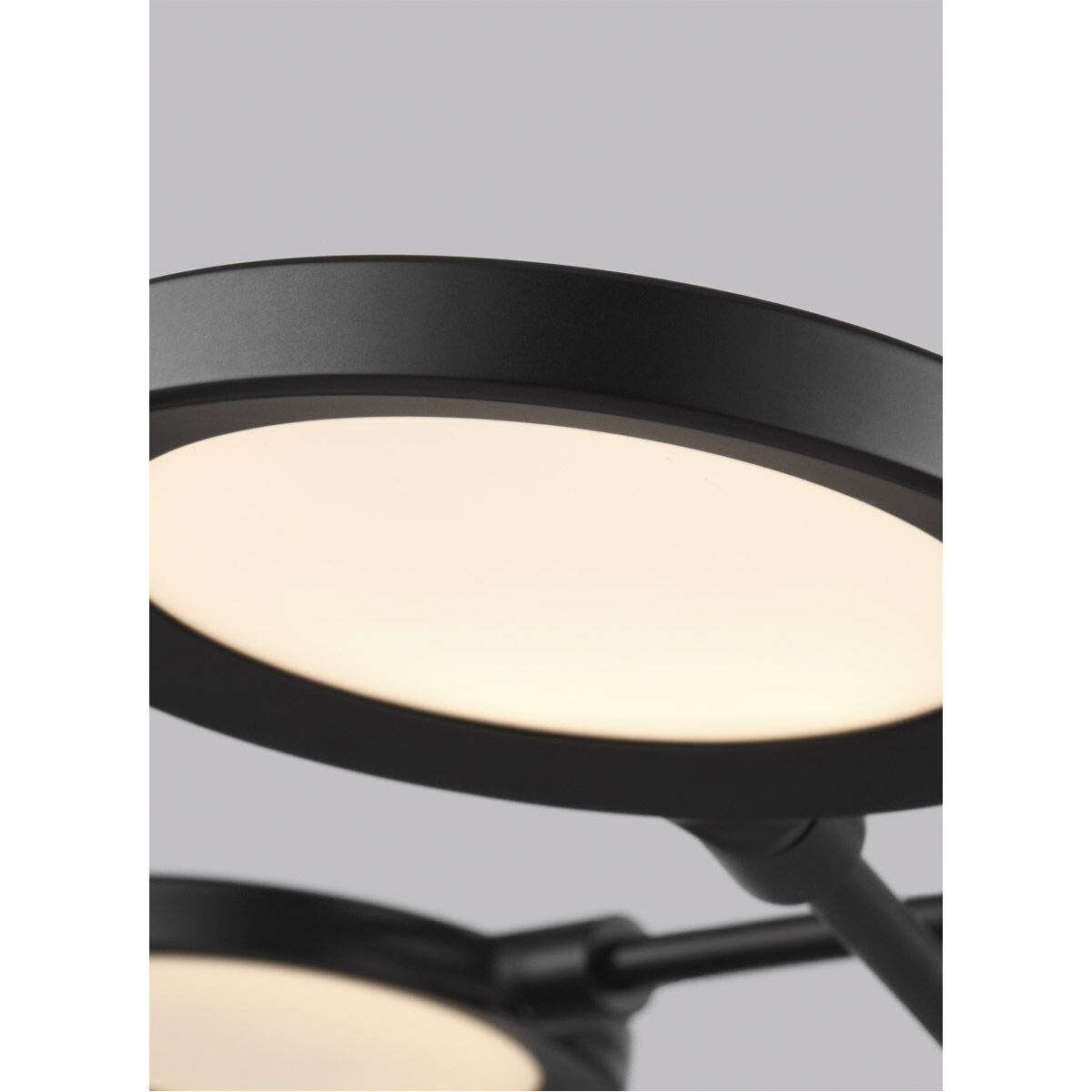 Spectica LED 26.5 inch Matte Black Chandelier Ceiling Light in LED 90 CRI 3000K, Integrated LED