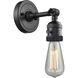 Bare Bulb LED 4.5 inch Matte Black Wall Sconce Wall Light