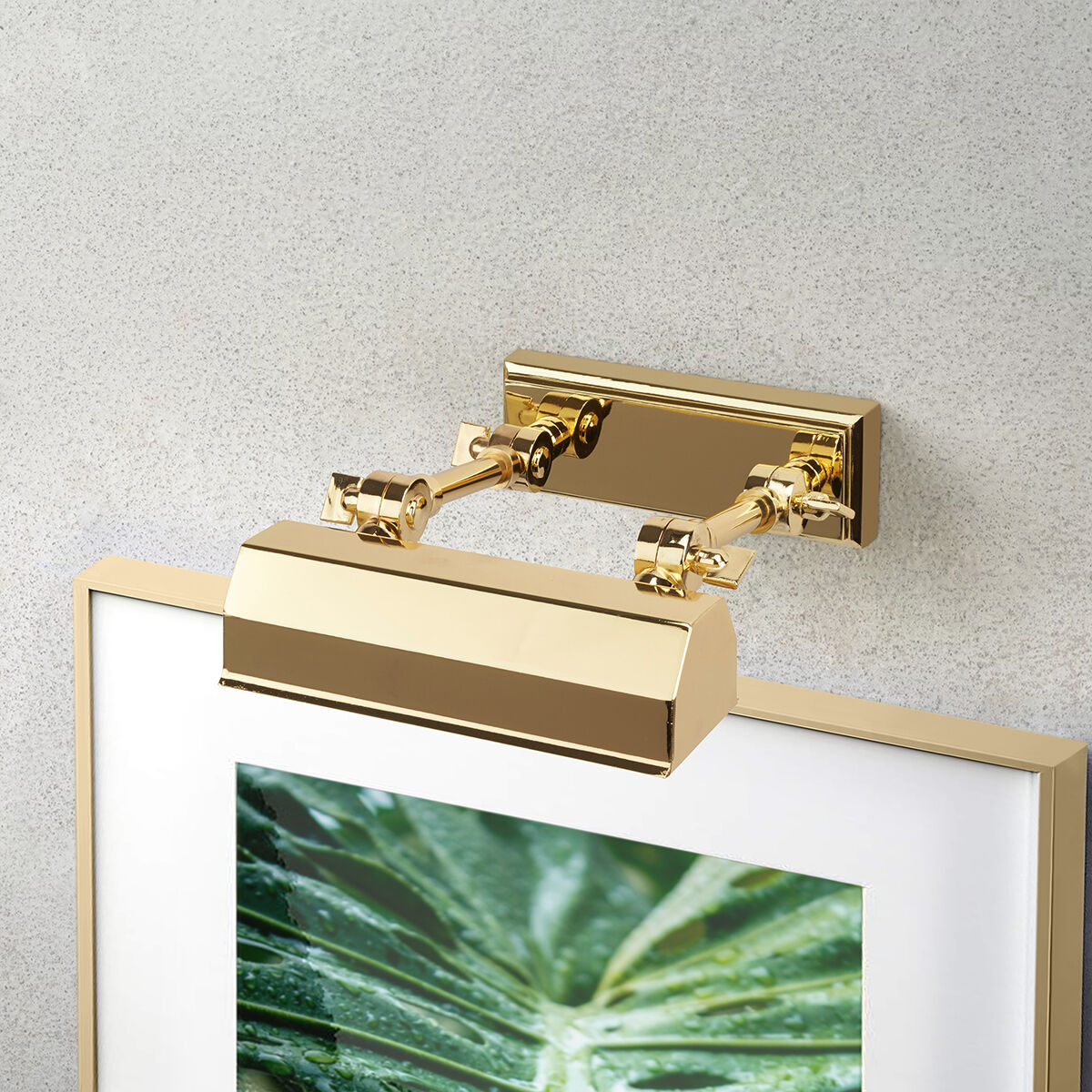 Chawton 80 watt 7 inch Polished Brass Picture Light Wall Light