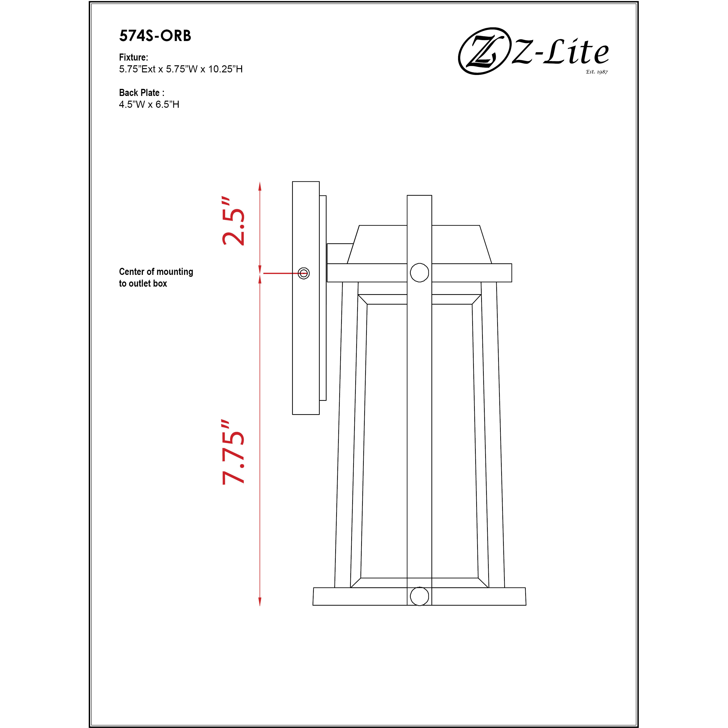 Millworks Outdoor Wall Light in Oil Rubbed Bronze