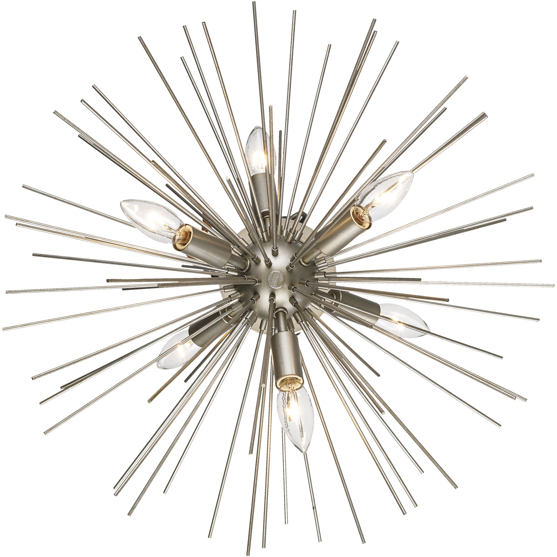 Collina 7 Light 20 inch Antique Silver Leaf Pendant Ceiling Light