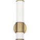 Facet LED 5 inch Heritage Brass Bath Light Wall Light