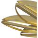 Stewart LED 31.5 inch Gold Leaf Semi-Flush Mount Ceiling Light