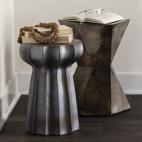 Oyster 19 X 13 inch Charcoal Side Table