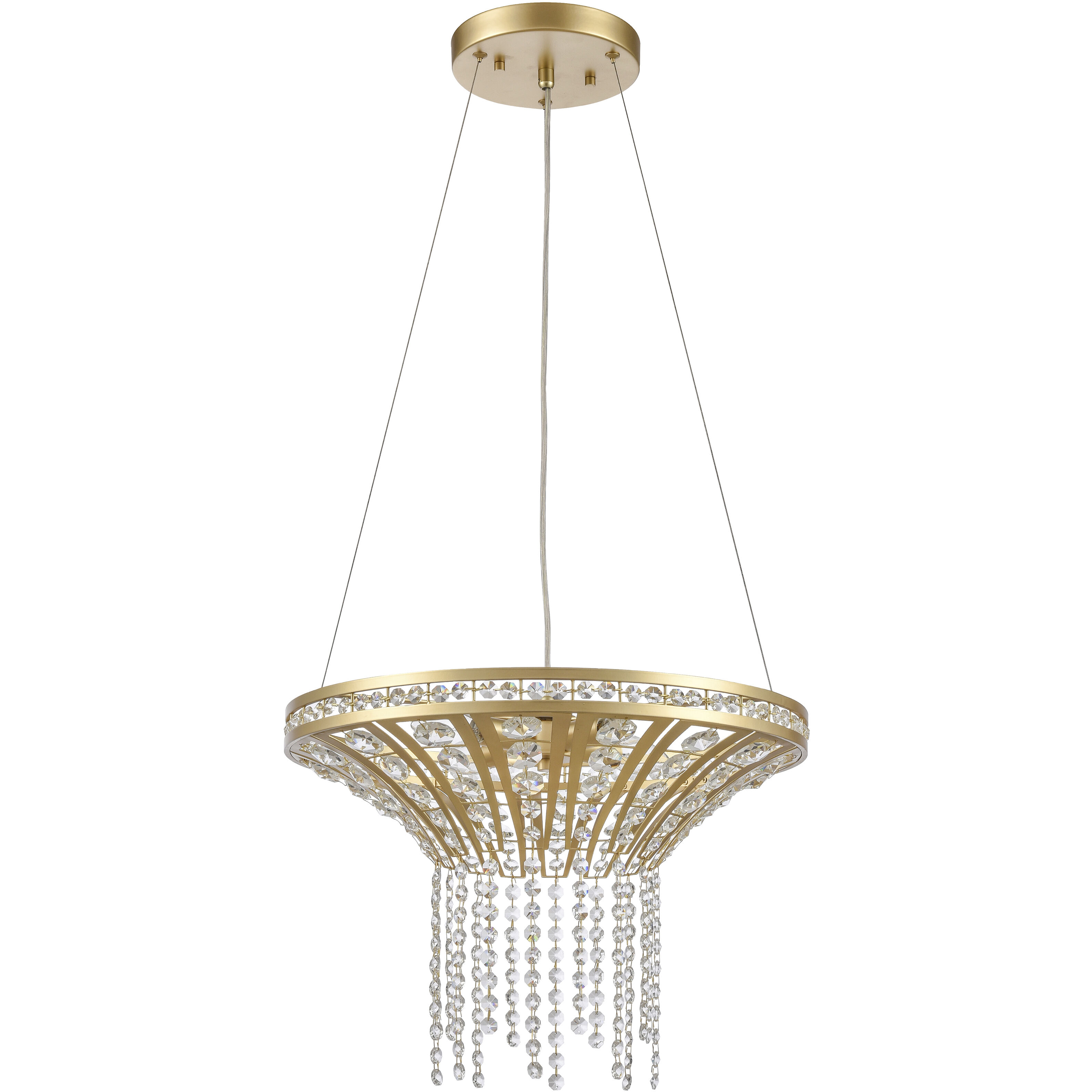 Fantania 4 Light 18 inch Champagne Gold Chandelier Ceiling Light